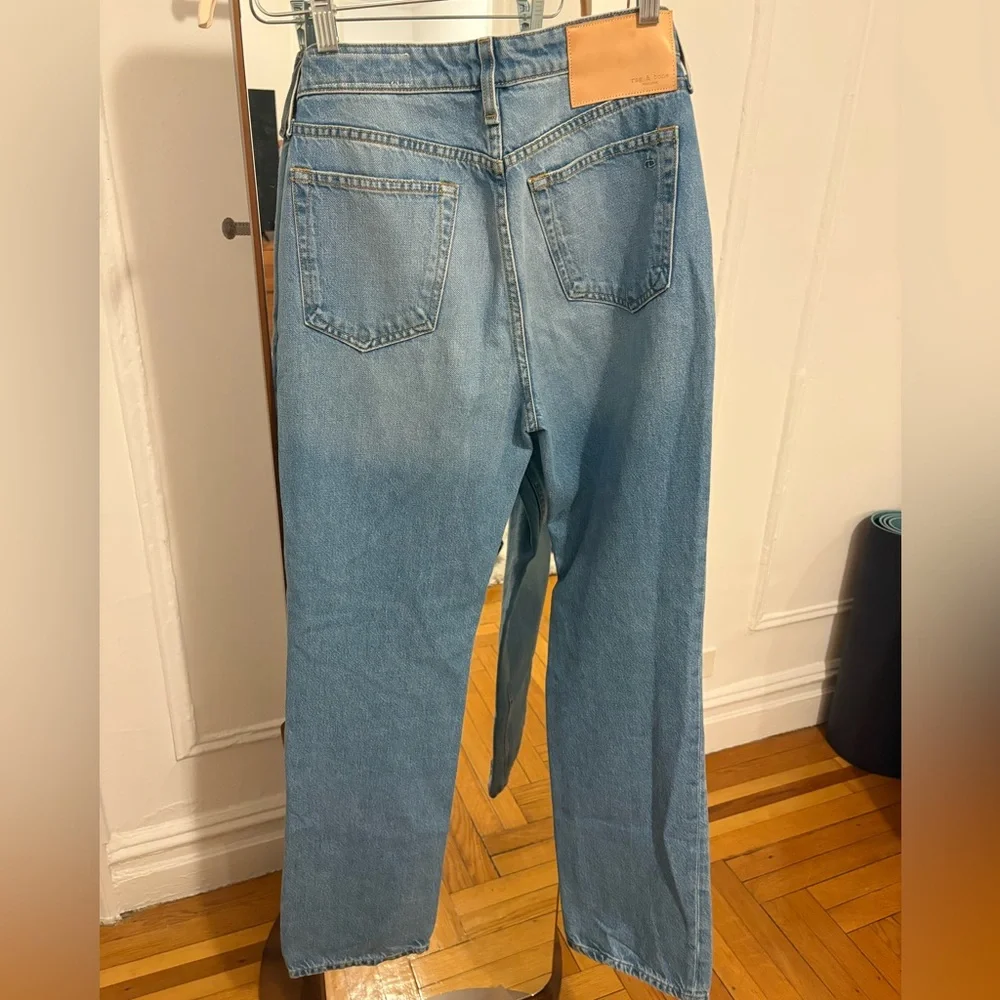 rag & bone Alex Light Blue Straight Leg Jeans Size 26 Worn 3 times - Picture 7 of 7